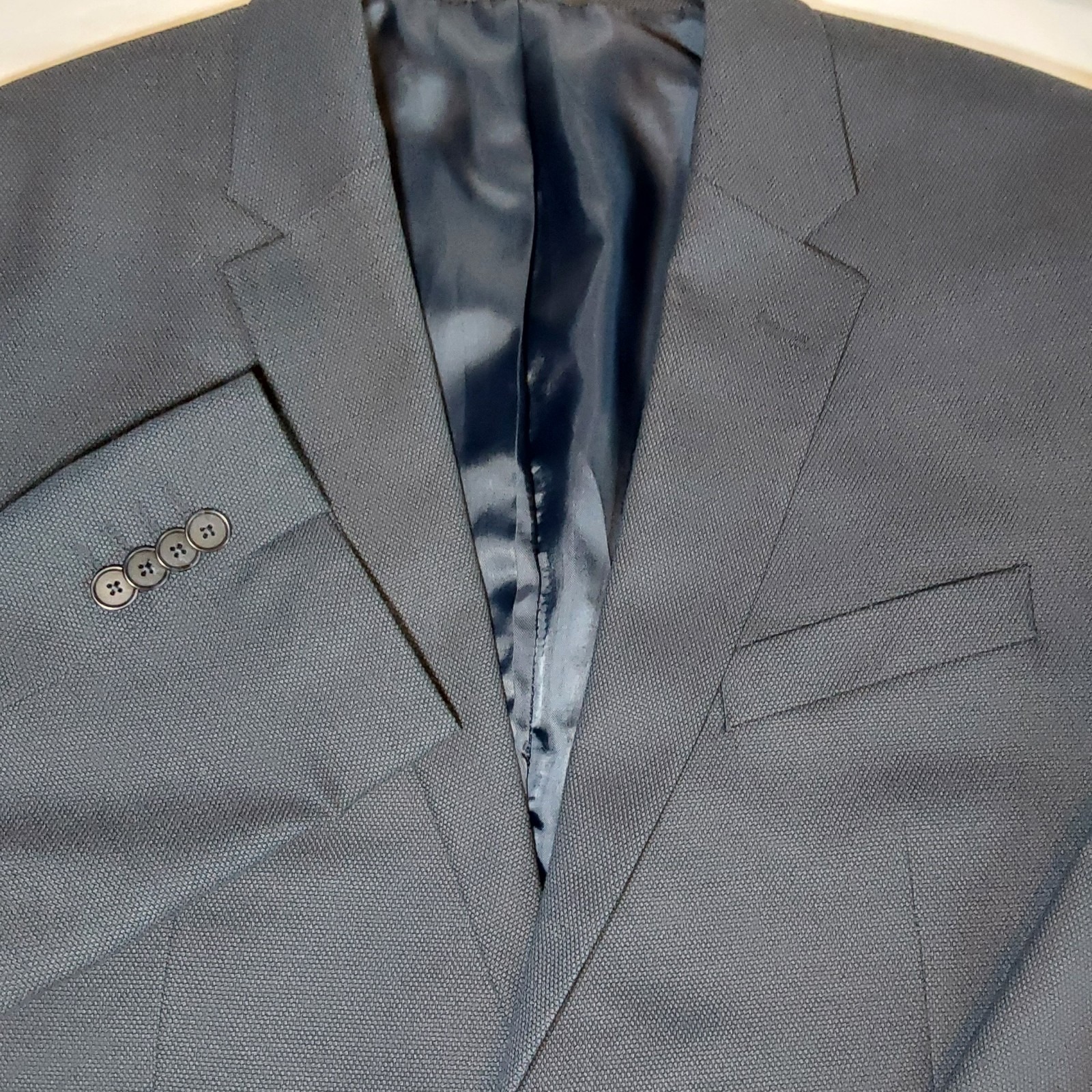 Banana Republic Men's Standard Fit Blazer 42r Dk Blue Sport Coat Jacket Stretch